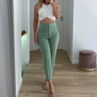 Hohe Taille - Lässige formelle Hose