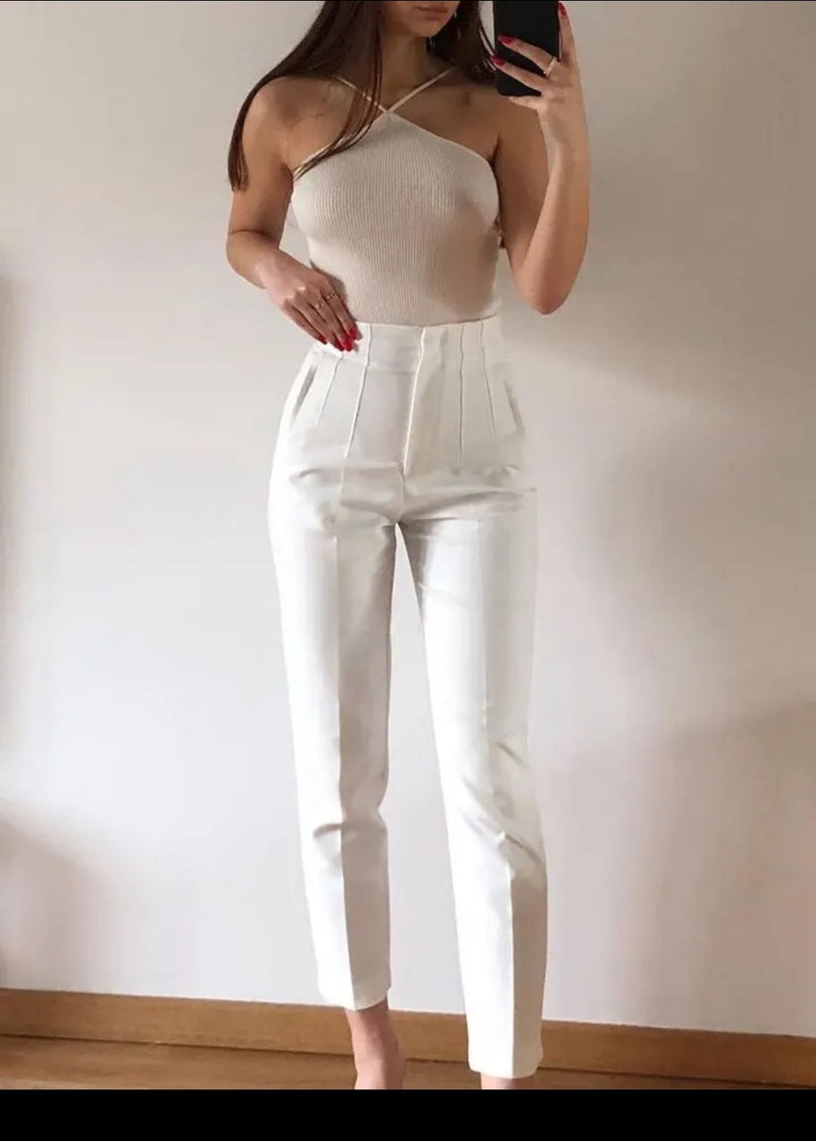 Hohe Taille - Lässige formelle Hose