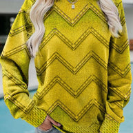 WW | GEOMETRISCHES KASCHMIR-SWEATSHIRT