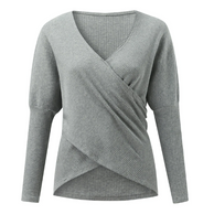 W&W Gekreuzter Pullover