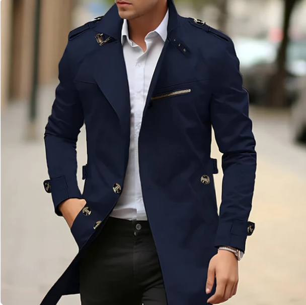 W&W Mode | Stilvoller Lässig Trenchcoat Für Herren