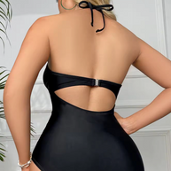 WW | Badeanzug mit Mesh-Details und offenem Rücken