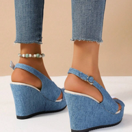 WW | Denim Keilsandaletten