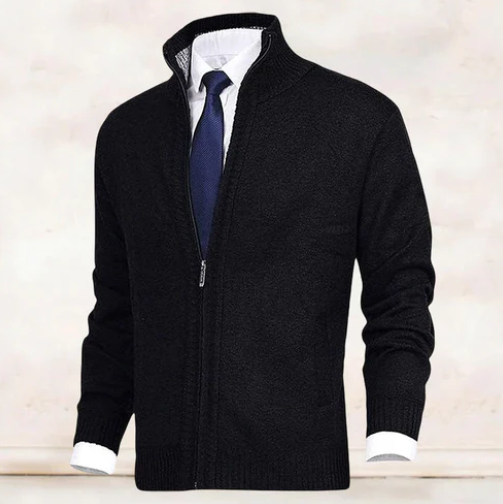 WW | Eleganter Und Bequemer Strickjacke Mit Kragen Für Herren