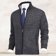 WW | Eleganter Und Bequemer Strickjacke Mit Kragen Für Herren