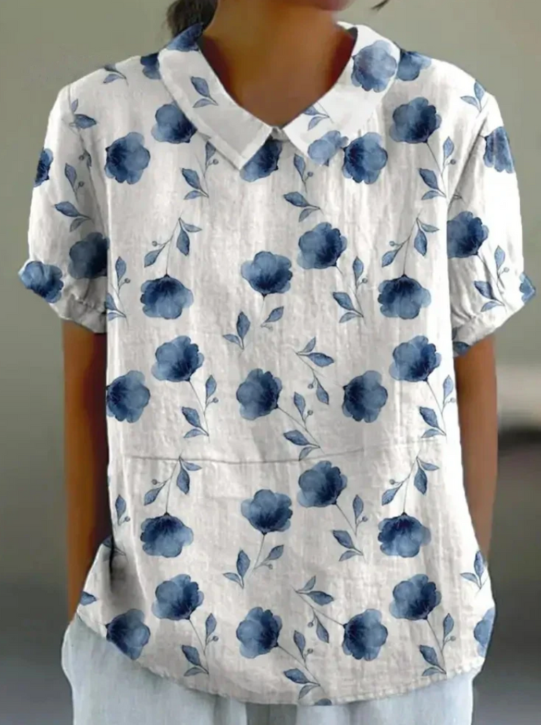 WW | Elegante Bluse Mit Blumenmuster Für Frauen