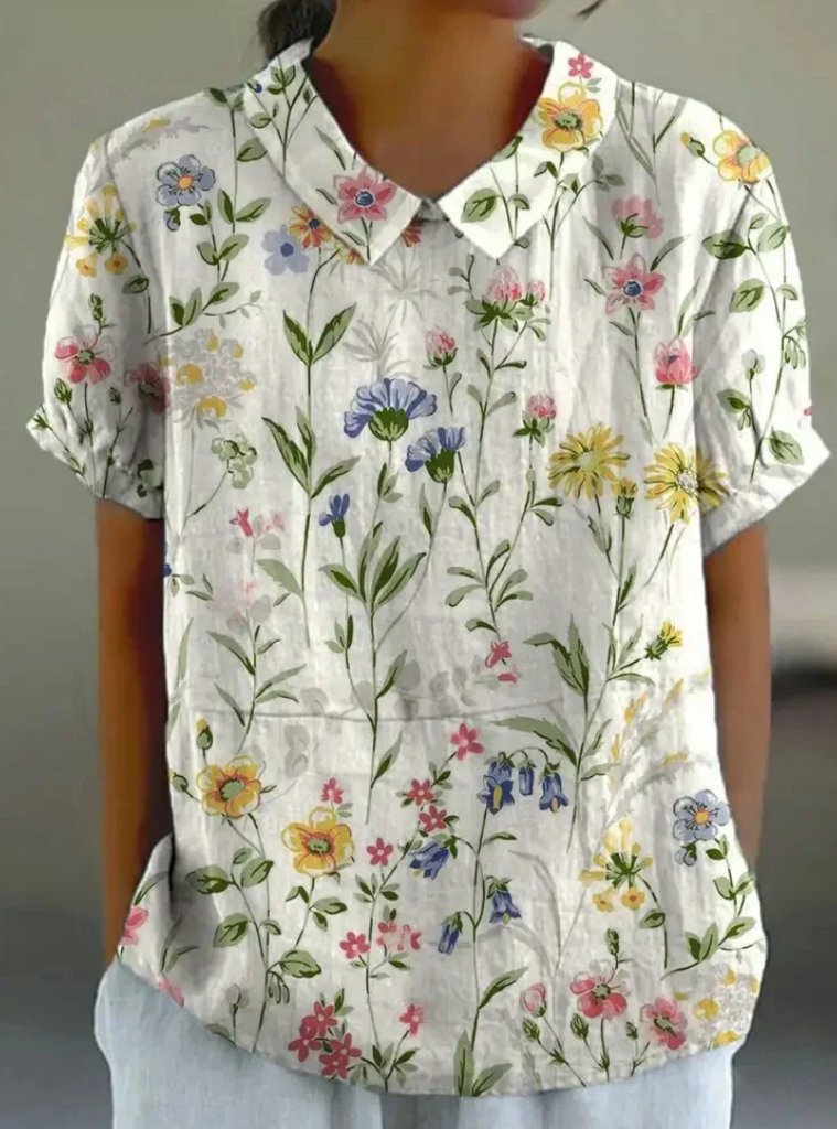 WW | Elegante Bluse Mit Blumenmuster Für Frauen