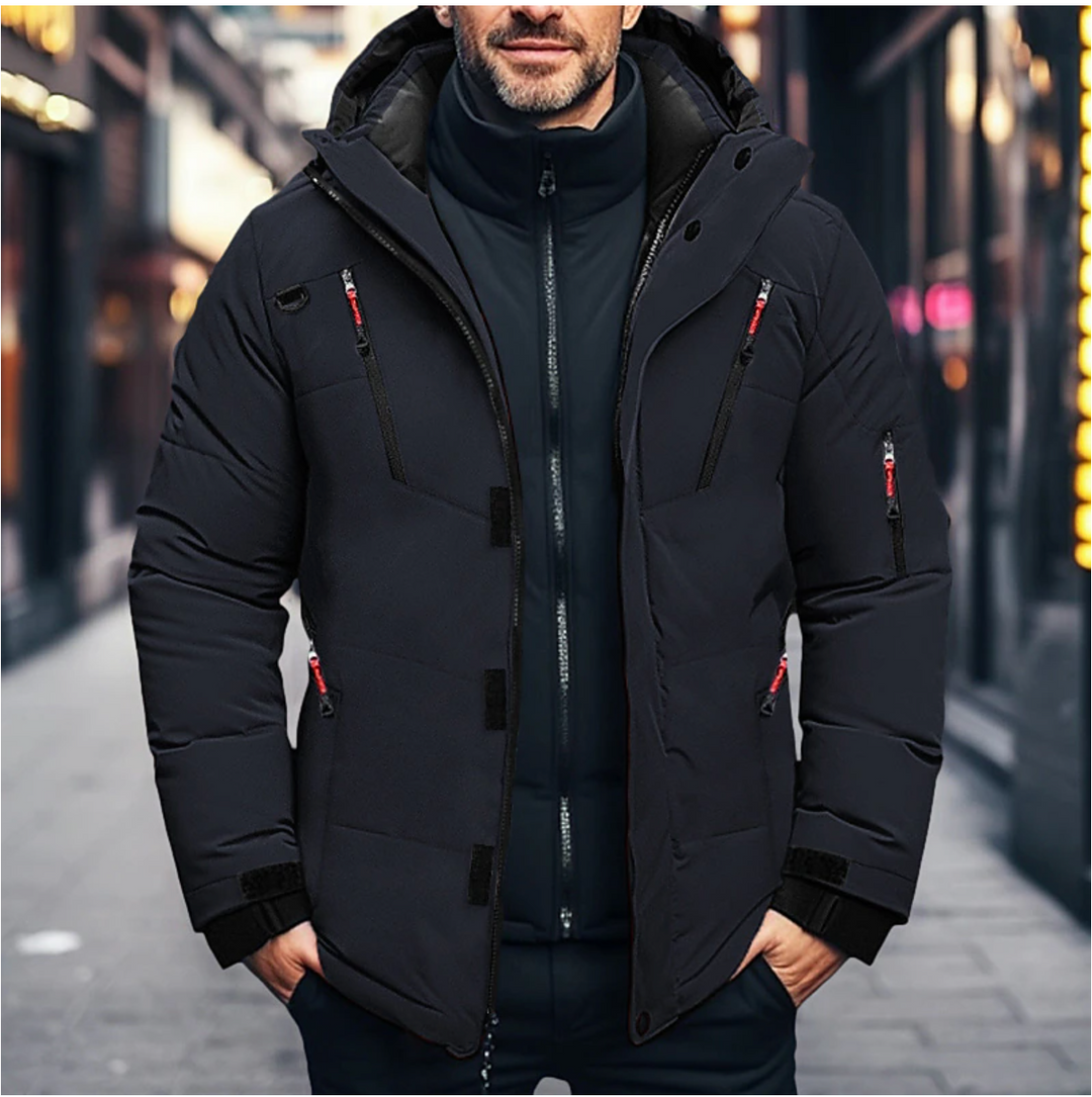 W&W Mode | Stilvolle wasserdichte Winterjacke für Herren