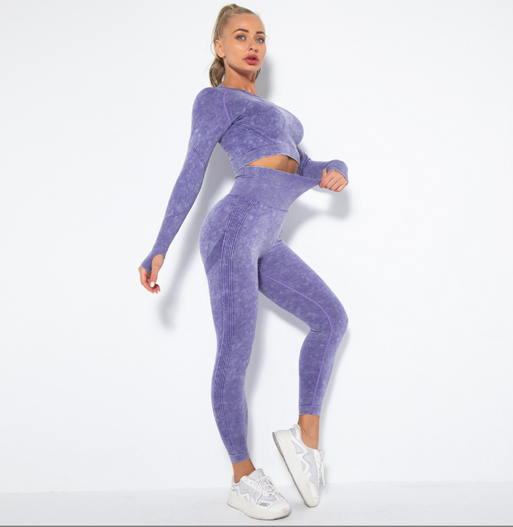 W&W Mode | Sportliches Set Mit Crop Top Und High Waist Leggings
