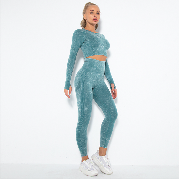 W&W Mode | Sportliches Set Mit Crop Top Und High Waist Leggings