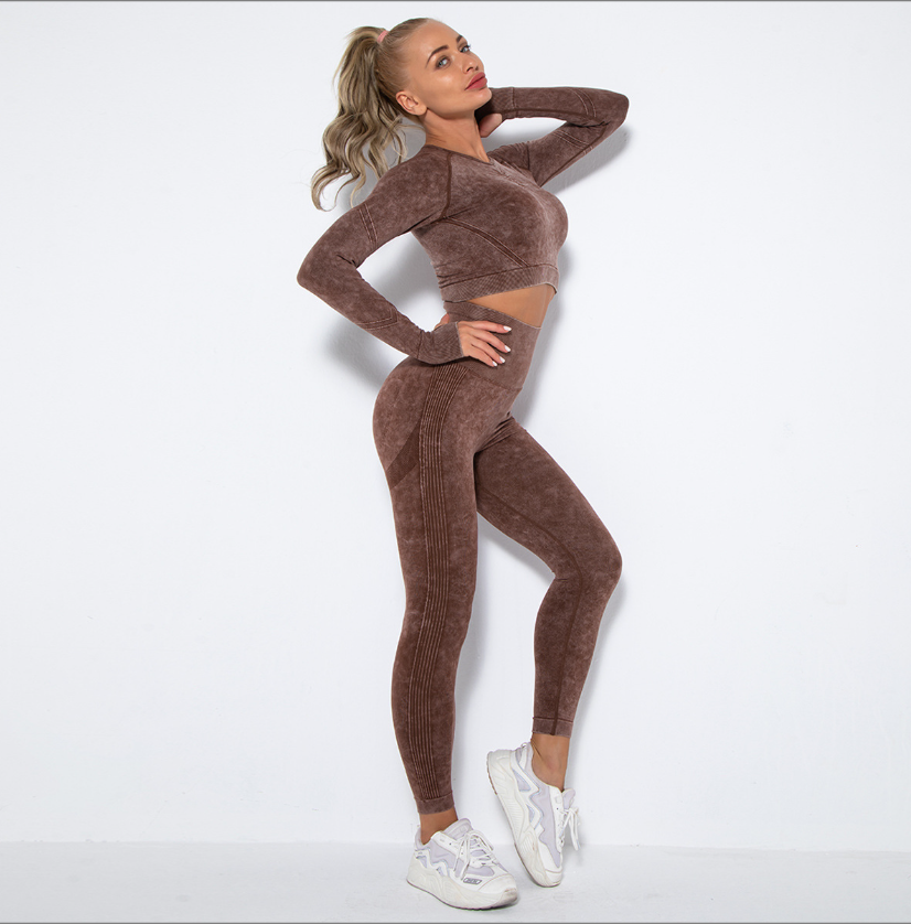 W&W Mode | Sportliches Set Mit Crop Top Und High Waist Leggings