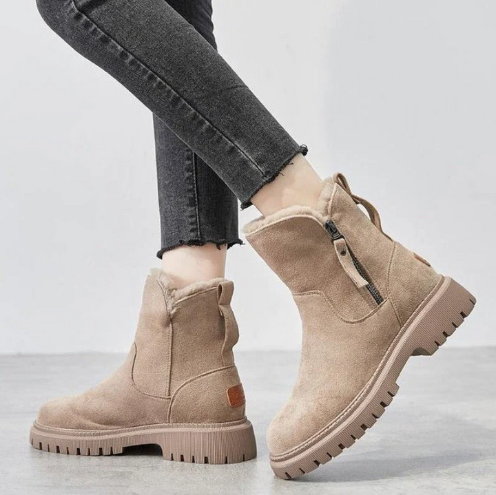 W&W Mode | Klassische Herbst Wedge Stiefeletten für Frauen