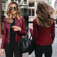 WW Winter Lederjacke Im Modernen Stil Für Damen | Perfekt Für Den Winter