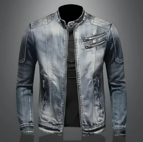 WW | Herren Reißverschluss Denim Jacke