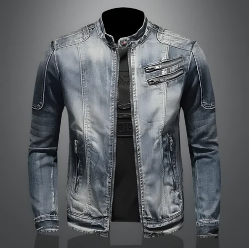 W&W Mode | Herren Zip Denim Jacke
