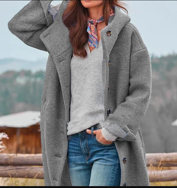 W&W Mode | Lässiger Lange Mantel für Damen | Stilvoll und Bequem
