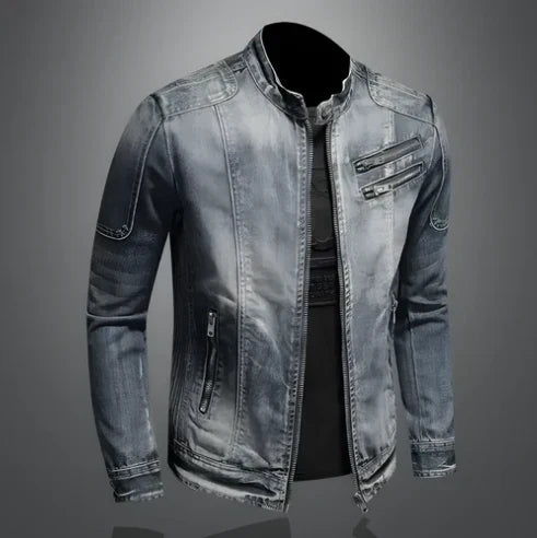 WW | Herren Reißverschluss Denim Jacke