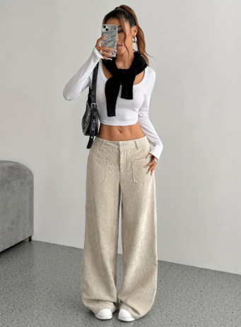 WW | Corduroy Weite Beinkleider