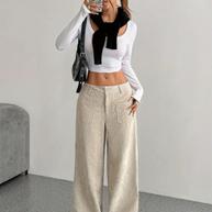 WW | Corduroy Weite Beinkleider