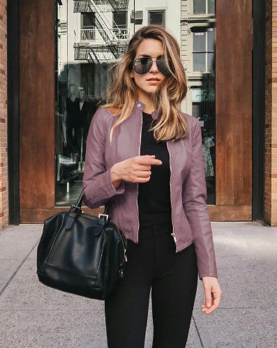 WW Winter Lederjacke Im Modernen Stil Für Damen | Perfekt Für Den Winter
