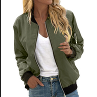 WW | Stilvolle Klassische Bomberjacke Mit Taschen