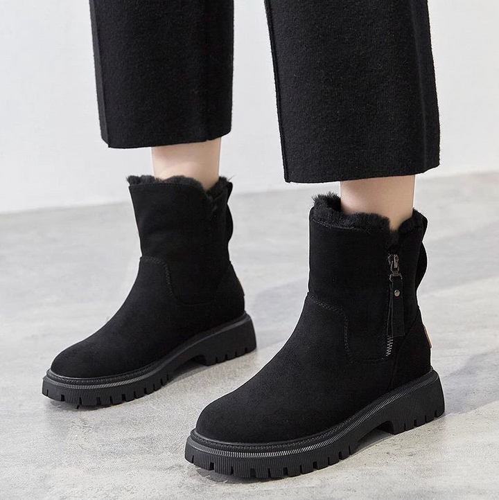 W&W Mode | Klassische Herbst Wedge Stiefeletten für Frauen