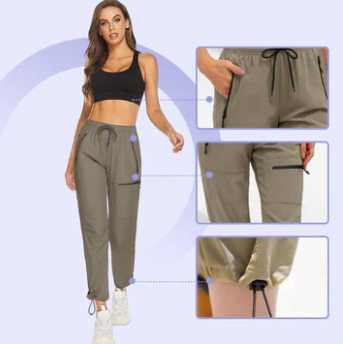 W&W Mode | Leichte, Schnell Trocknende Cargo Wanderhose Für Frauen