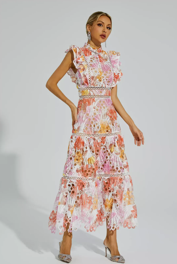 WW | Hohes Ärmelloses Maxikleid