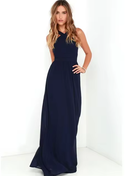 W&W Mode | Luxus Langes Kleid Mühelose Lässige Eleganz Für Jeden Anlass