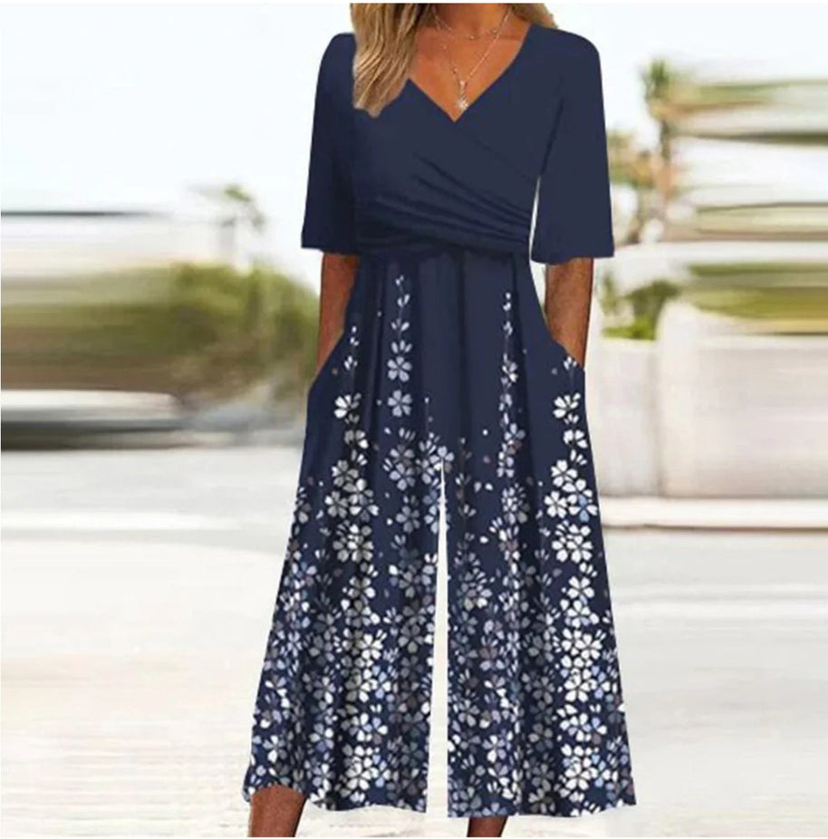 WW | Cross Neck Jumpsuit Für Frauen