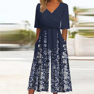 WW | Cross Neck Jumpsuit Für Frauen
