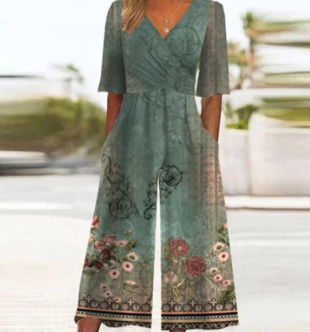 WW | Cross Neck Jumpsuit Für Frauen