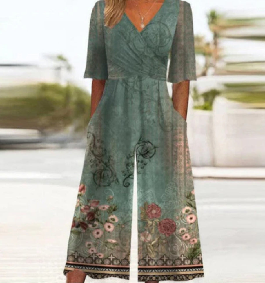 WW | Cross Neck Jumpsuit Für Frauen