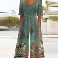 WW | Cross Neck Jumpsuit Für Frauen