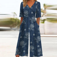 WW | Cross Neck Jumpsuit Für Frauen