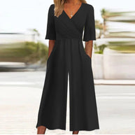 WW | Cross Neck Jumpsuit Für Frauen