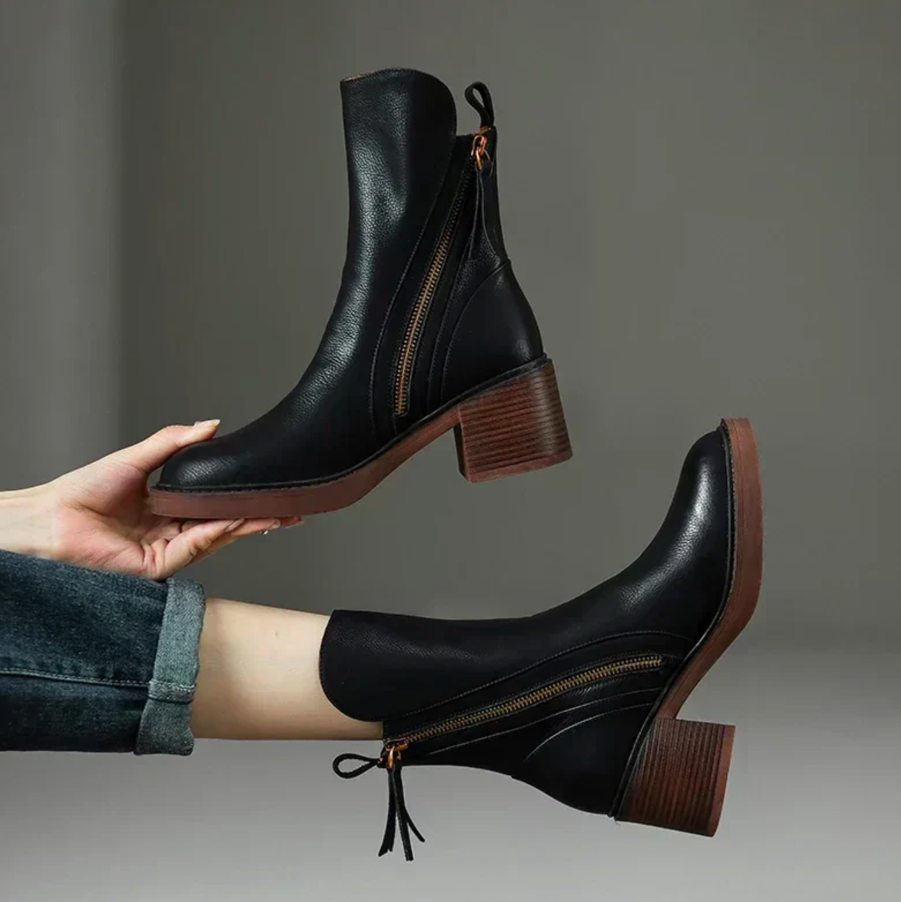 WW | Leder Stiefeletten