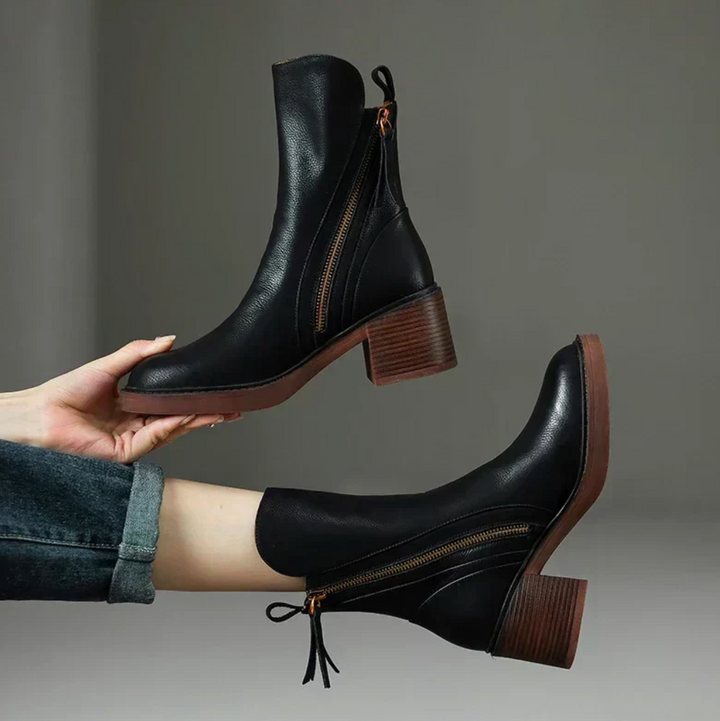 W&W Mode | Leder Stiefeletten