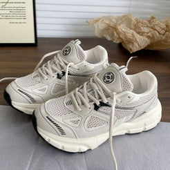 WW | Mehrfarbige Mesh Sneaker Mit Dicker Sohle Für Damen