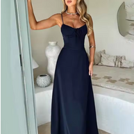 WW | Elegantes Maxi-Kleid mit Spaghettiträgern für Damen
