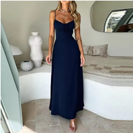 WW | Elegantes Maxi-Kleid mit Spaghettiträgern für Damen