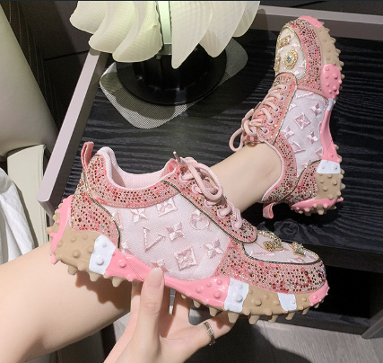 Damen Partyschuhe mit funkelnden Diamantdetails und gepolsterter Innensohle