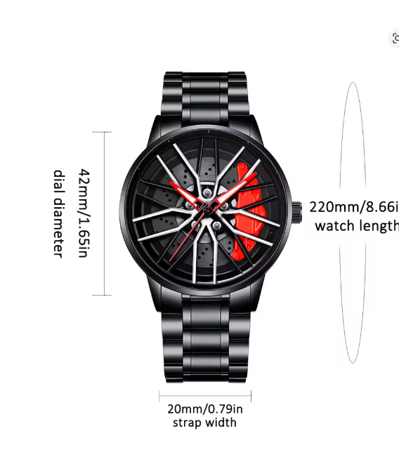 WW | Herren Motorsport Felgenuhr