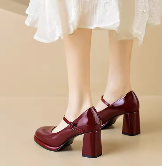 W&W Mode | Stilvolle Wasserdichte Mary Jane Pumps