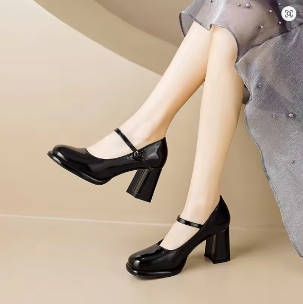 W&W Mode | Stilvolle Wasserdichte Mary Jane Pumps