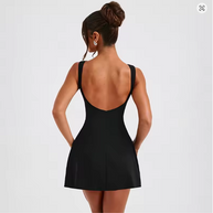 Damen Skaterkleid mit elegantem Schnitt und hohem Taillenbund W&W