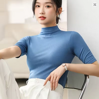 WW | Ultra-Dünner Nahtloser Rollkragenpullover