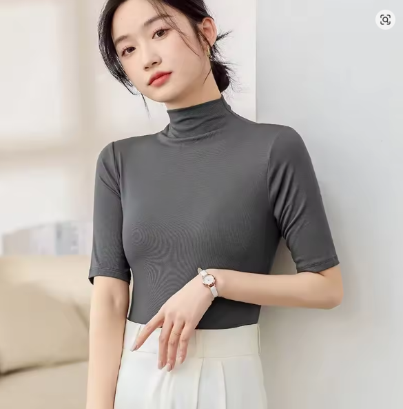 WW | Ultra-Dünner Nahtloser Rollkragenpullover