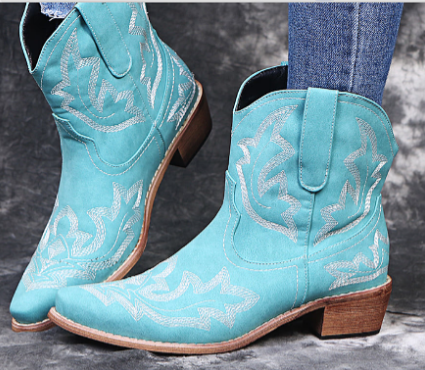 W&W Mode | Damen Western Cowboystiefel Braun