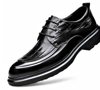 WW | Schwarze Loafer Mit Quasten Und Mustersdesign